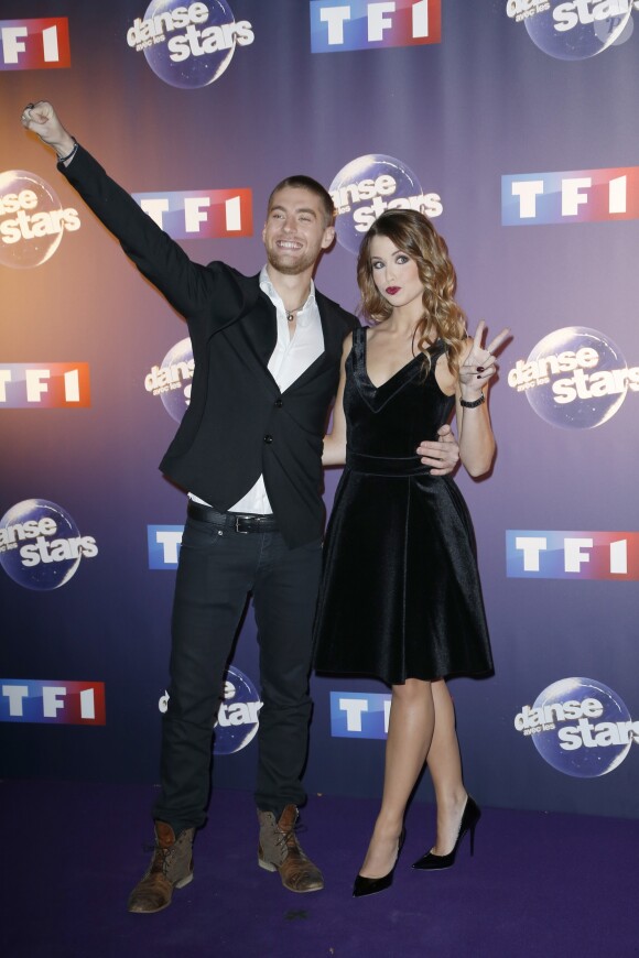 EnjoyPhoenix (Marie Lopez) et Yann-Alrick Mortreuil-Henry - Photocall Danse avec les stars 6 devant TF1 à Boulogne-Billancourt, le 7 octobre 2015.