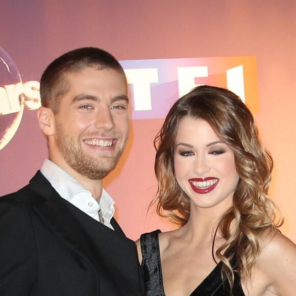 EnjoyPhoenix (Marie Lopez) et Yann-Alrick Mortreuil-Henry - Photocall Danse avec les stars 6 devant TF1 à Boulogne-Billancourt, le 7 octobre 2015.