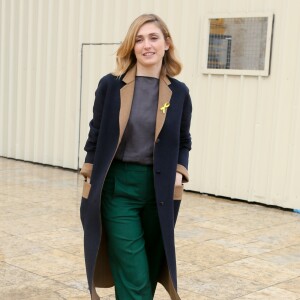 Julie Gayet - Défilé Hermès, collection automne-hiver 2017, au Palais de Chaillot. Paris, le 6 mars 2017. © CVS / Veeren / Bestimage