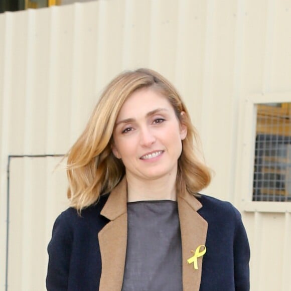 Julie Gayet - Défilé Hermès, collection automne-hiver 2017, au Palais de Chaillot. Paris, le 6 mars 2017. © CVS / Veeren / Bestimage