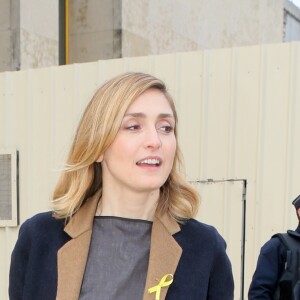 Julie Gayet - Défilé Hermès, collection automne-hiver 2017, au Palais de Chaillot. Paris, le 6 mars 2017. © CVS / Veeren / Bestimage