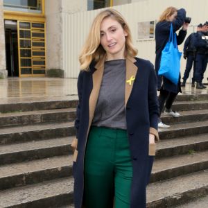 Julie Gayet - Défilé Hermès, collection automne-hiver 2017, au Palais de Chaillot. Paris, le 6 mars 2017. © CVS / Veeren / Bestimage