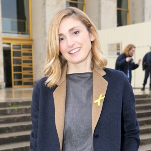 Julie Gayet - Défilé Hermès, collection automne-hiver 2017, au Palais de Chaillot. Paris, le 6 mars 2017. © CVS / Veeren / Bestimage