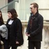Exclusif - Max Parker et sa femme Isabella Cruise (fille adoptive de Tom Cruise et Nicole Kidman) à Londres le 22 janvier 2017, sortant de leur résidence privée de Whitehall avant de se rendre dans le centre de Londres pour aller voir la représentation de Harry potter.