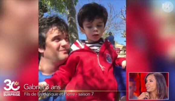 Pierre de "L'amour est dans le pré" saison 7 et son fils Gabriel - "30 ans de M6", mardi 7 mars 2017