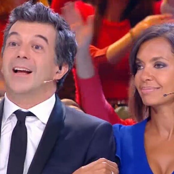 Stéphane Plaza et Karine Le Marchand animateurs des "30 ans de M6", mardi 7 mars 2017
