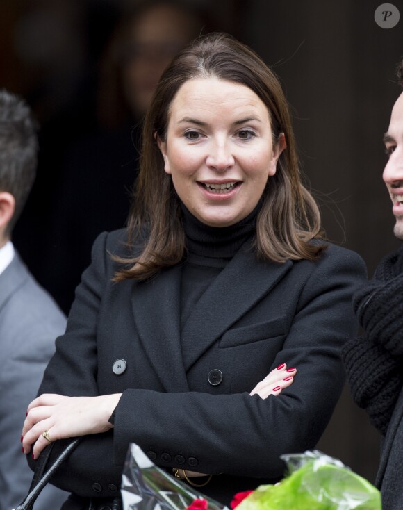 Rebecca Deacon, secrétaire particulière de Kate Middleton depuis 2012, lors d'une visite dans une école de Harlem à New York en décembre 2014 lors d'une visite officielle aux Etats-Unis. Rebecca a annoncé sa démission et quittera le service de la duchesse de Cambridge et de la famille royale à l'été 2017.