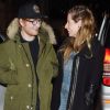 Ed Sheeran et sa compagne Cherry Seaborn sont allés dîner dans une pizzeria dans le quartier du Mayfair à Londres le 3 mars 2017.