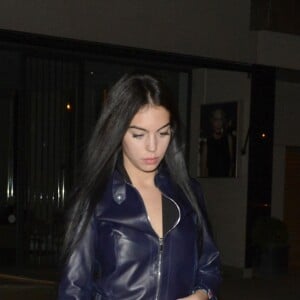 Cristiano Ronaldo et Georgina Rodriguez de sortie pour le dîner, le 8 mars 2017 à Madrid.