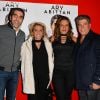Exlcusif - Ary Abittan avec sa mère Marlène, son père Albert et sa soeur Rina - Générale du nouveau spectacle de Ary Abittan, "My story" à la Cigale à Paris le 4 mars 2017. © Coadic Guirec/Bestimage