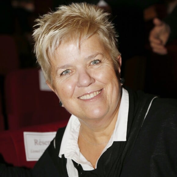 Mimie Mathy lors de la réception organisée en l'honneur de l'entrée de Nikos Aliagas au musée Grévin. Paris, le 7 décembre 2016. © Christophe Aubert via Bestimage