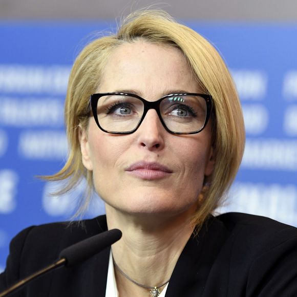 Gillian Anderson lors de la conférence de presse du film "Viceroy's House" lors 67ème Festival du Film International de Berlin, la Berlinale, le 11 février 2017.