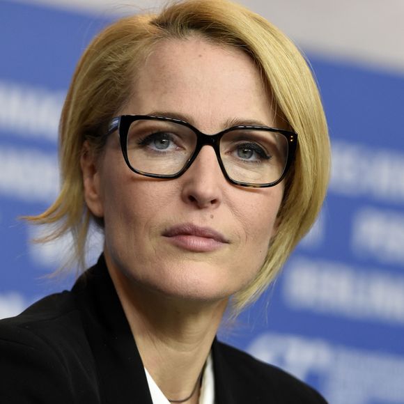 Gillian Anderson lors de la conférence de presse du film "Viceroy's House" lors 67ème Festival du Film International de Berlin, la Berlinale, le 11 février 2017.