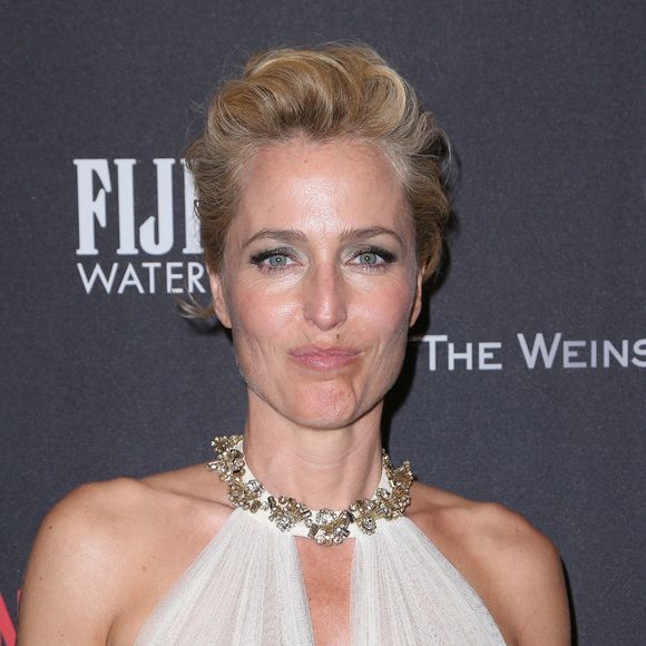 Gillian Anderson au photocall de l'afterparty Weinstein Company et Netflix après les Golden Globes au Beverly Hilton de Los Angeles le 8 janvier 2017. © F. Sadou/AdMedia via ZUMA Wire / Bestimage