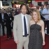 David Duchovny et Gillian Anderson à la première du film "The X-Files: I Want to Believe", le 30 juillet 2008 à Londres.