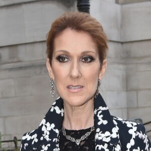 Céline Dion arrive au défilé de mode Haute-Couture automne-hiver 2016/17 "Giambattista Valli" à Paris, France le 4 juillet 2016.