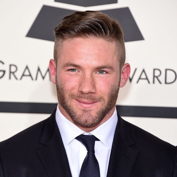 Julian Edelman à la 57ème soirée annuelle des Grammy Awards au Staples Center à Los Angeles, le 8 février 2015.