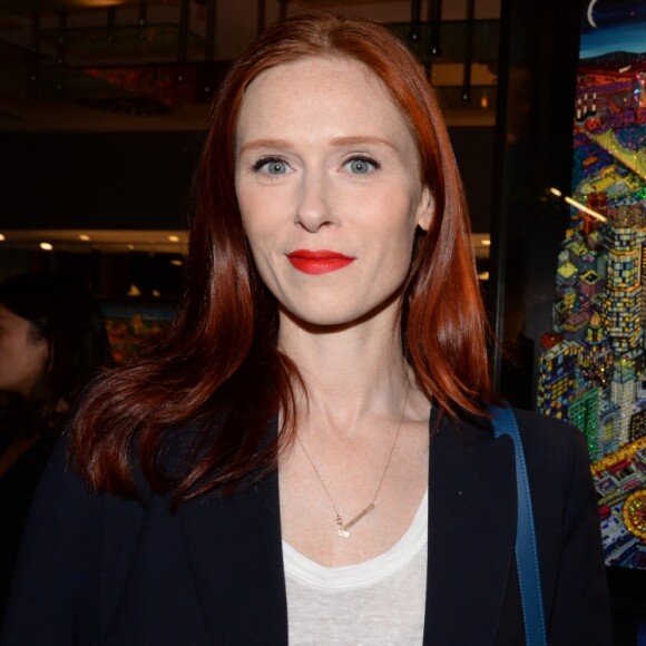 Exclusif - Audrey Fleurot - Vernissage de l'artiste Johann Perathoner à l'hôtel Renaissance à Paris le 17 mars 2017. © Rachid Bellak/Bestimage