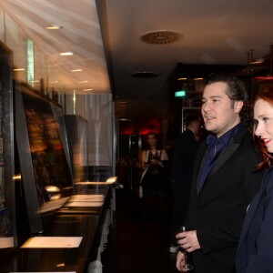 Exclusif - Johann Perathoner, Audrey Fleurot - Vernissage de l'artiste Johann Perathoner à l'hôtel Renaissance à Paris le 17 mars 2017. © Rachid Bellak/Bestimage