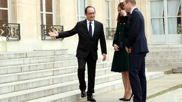 Kate Middleton et William à Paris: Halte à l'Elysée, François Hollande guilleret