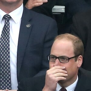 Le prince William et Kate Middleton assistent au match de Rugby France / Pays de Galles au Stade de France le 18 mars 2017.