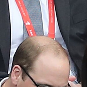 Le prince William et Kate Middleton assistent au match de Rugby France / Pays de Galles au Stade de France le 18 mars 2017.