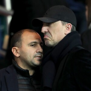 Gad Elmaleh - People assiste au match de Ligue 1 entre le Psg et Lyon à Paris le 19 mars 2017. Le Psg à remporté le match sur le score de 2-1. © Cyril Moreau/Bestimage