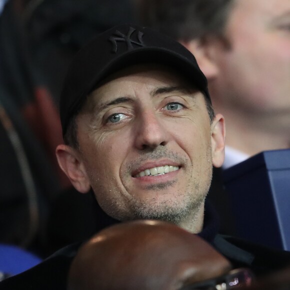 Gad Elmaleh - People assiste au match de Ligue 1 entre le Psg et Lyon à Paris le 19 mars 2017. Le Psg à remporté le match sur le score de 2-1. © Cyril Moreau/Bestimage