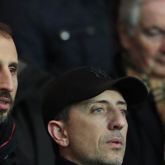 Arié Elmaleh et Gad Elmaleh - People assiste au match de Ligue 1 entre le Psg et Lyon à Paris le 19 mars 2017. Le Psg à remporté le match sur le score de 2-1. © Cyril Moreau/Bestimage