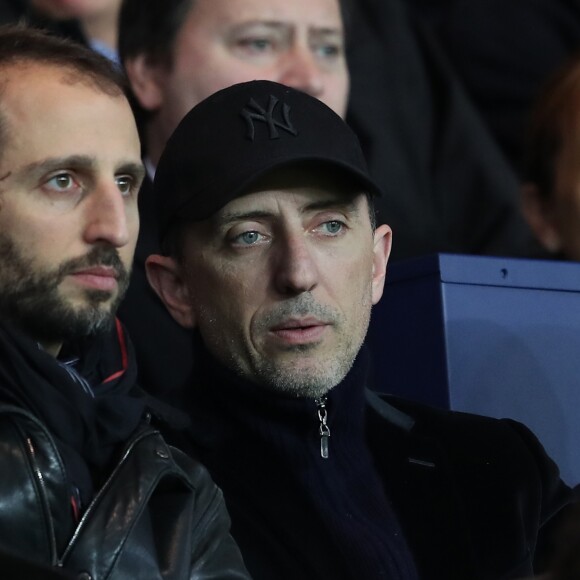 JoeyStarr, Arié Elmaleh et son fils Isaac, Gad Elmaleh - People assiste au match de Ligue 1 entre le Psg et Lyon à Paris le 19 mars 2017. Le Psg à remporté le match sur le score de 2-1. © Cyril Moreau/Bestimage