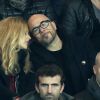 Pascal Obispo et sa femme Julie Hanson - People assiste au match de Ligue 1 entre le Psg et Lyon à Paris le 19 mars 2017. Le Psg à remporté le match sur le score de 2-1. © Cyril Moreau/Bestimage
