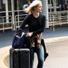 Exclusif - L'actrice Bella Heathcote ( "50 nunances plus sombres"), fraîchement fiancée, arrive à l'aéroport de Sydney le 25 février 2017