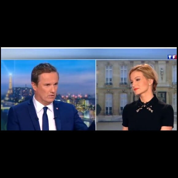 Nicolas Dupont-Aignon et Audrey Crespo-Mara - JT de 20 heures, samedi 18 mars 2017, TF1