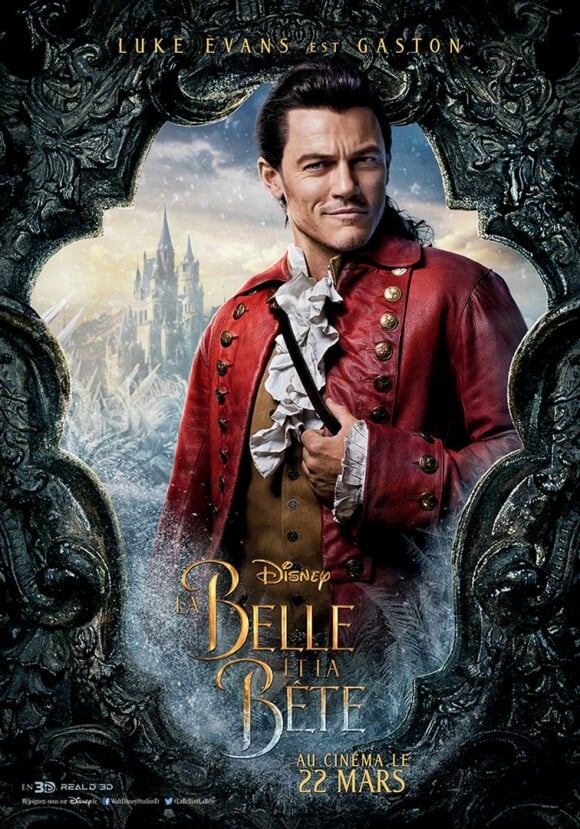 Affiche du film La Belle et la Bête avec Luke Evans (Gaston)