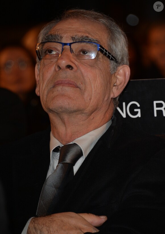 Henri Emmanuelli - Remise du Prix Danielle Mitterrand 2014 au Palais de l'Unesco à Paris le 9 décembre 2014.
