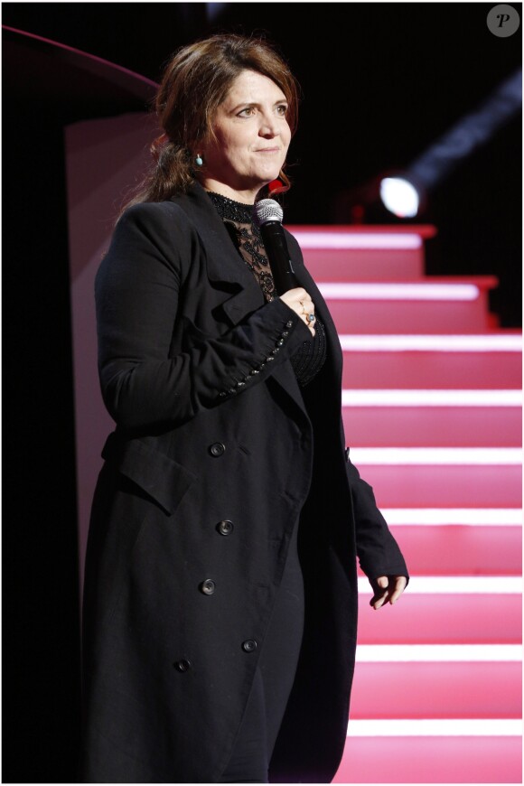 Exclusif - Agnes Jaoui - Enregistrement de l'émission "Hier Encore" N°2 à l'Olympia à Paris. Le 10 janvier 2013