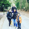 Rebekah Vardy et ses enfants Megan, Sofia et Taylor, photo Instagram février 2017.