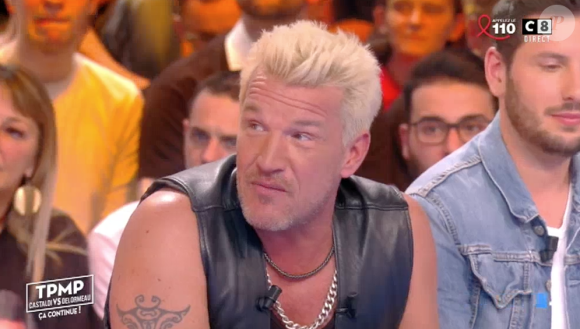 Benjamin Castaldi défend son fils Julien dans "Castaldi vs Delormeau : Qui sera le meilleur animateur ?", sur C8. Le 23 mars 2017.