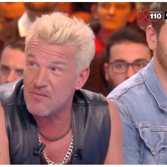 Benjamin Castaldi défend son fils Julien dans "Castaldi vs Delormeau : Qui sera le meilleur animateur ?", sur C8. Le 23 mars 2017.