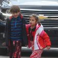 Ivanka Trump et son mari Jared Kushner se baladent avec leurs enfants Arabella, Joseph, Theodore Kushner et mangent des glaces dans les rues de Aspen dans le Colorado, le 20 mars 2017