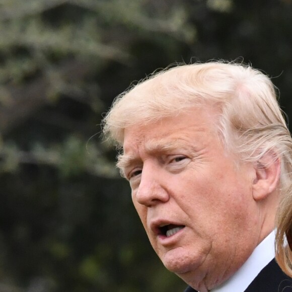 Donald et Melania Trump saluant la presse à la Maison Blanche, à Washington, le 17 mars 2017.