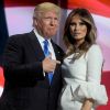 Donald Trump et sa femme Melania Trump lors du 1er jour de la convention républicaine à Cleveland, le 18 juillet 2016.