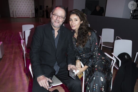 Exclusif - Jean Reno et sa femme Zofia Borucka - Le Prix Clarins pour l'enfance fête ses 20 ans et récompense sa nouvelle femme de coeur L.Hallyday pour son association La Bonne Étoile à l'hôtel Salomon de Rothschild à Paris, France, le 14 mars 2017. © Borde-Jacovides/Bestimage
