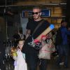 La famille Beckham arrive à l'aéroport de LAX à Los Angeles. Le 29 août 2016.