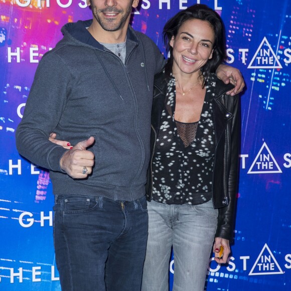 Tomer Sisley et sa compagne Sandra Zeitoun - Avant-première du film "Ghost in the Shell" au Grand Rex à Paris, le 21 mars 2017. © Olivier Borde/Bestimage