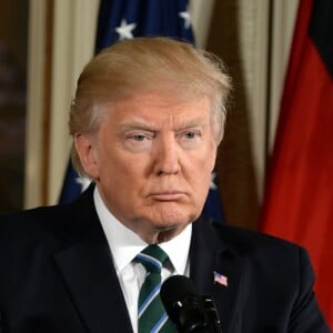 Le président Donald Trump accueille la chancelière allemande Angela Merkel à la Maison Blanche à Washington le 17 mars 2017. © Christy Bowe/Globe Photos via ZUMA Wire / Bestimage