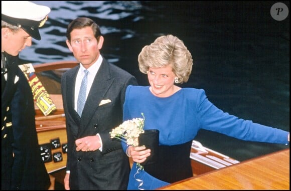 La princesse Diana et le prince Charles à Venise en mai 1985.