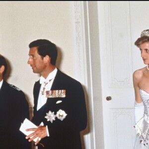 La princesse Diana et le prince Charles à Belgrave Square en 1986.