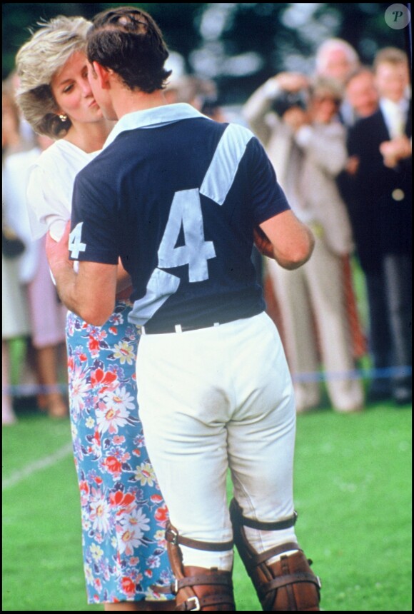 La princesse Diana et le prince Charles en 1985 lors d'un tournoi de polo.