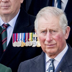 Camilla Parker Bowles et le prince Charles lors de l'inauguration du monument aux soldats britanniques tombés en Irak et en Afghanistan à Londres le 9 mars 2017